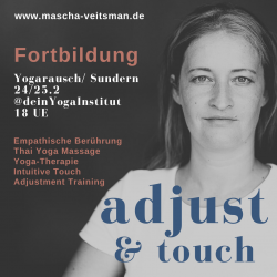 24. und 25.02.2024:  ADJUST & TOUCH – Power of Touch (20 UE) mit Mascha Veitsmann